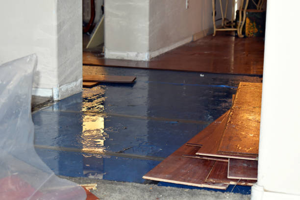 Professional Burst Pipe Cleanup technician working in Hickory, NC